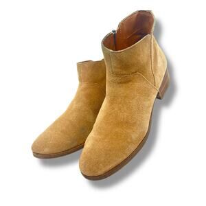 LUCKY BRAND Woman's Tan Suede Booties 10/42   Western Retro Grunge